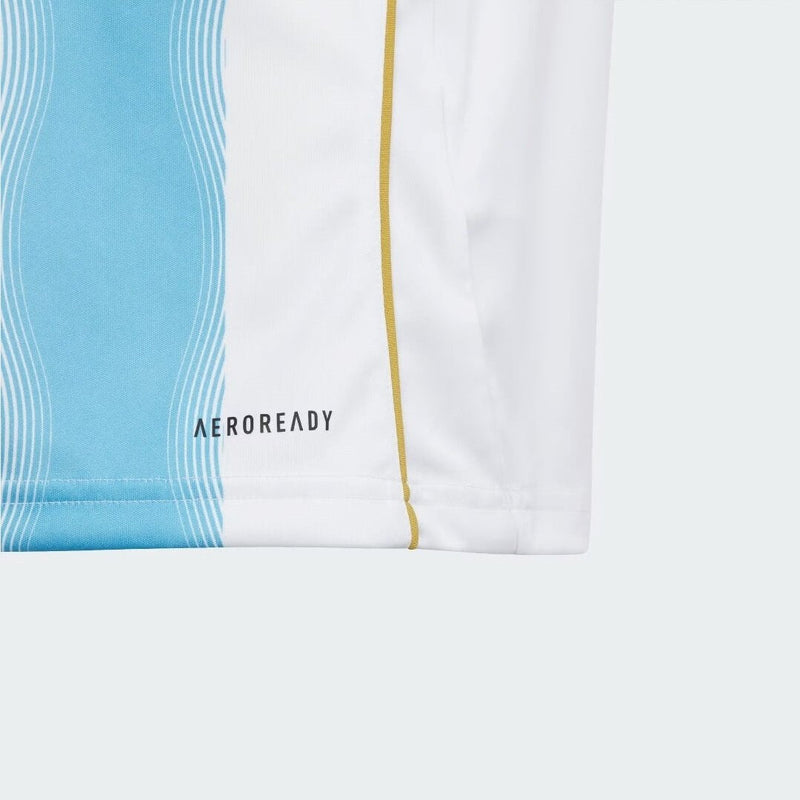 Jersey Adidas X Messi  “Spark Gen10s” 2024/25 Torcedor Masculino - Branco/Azul Celeste