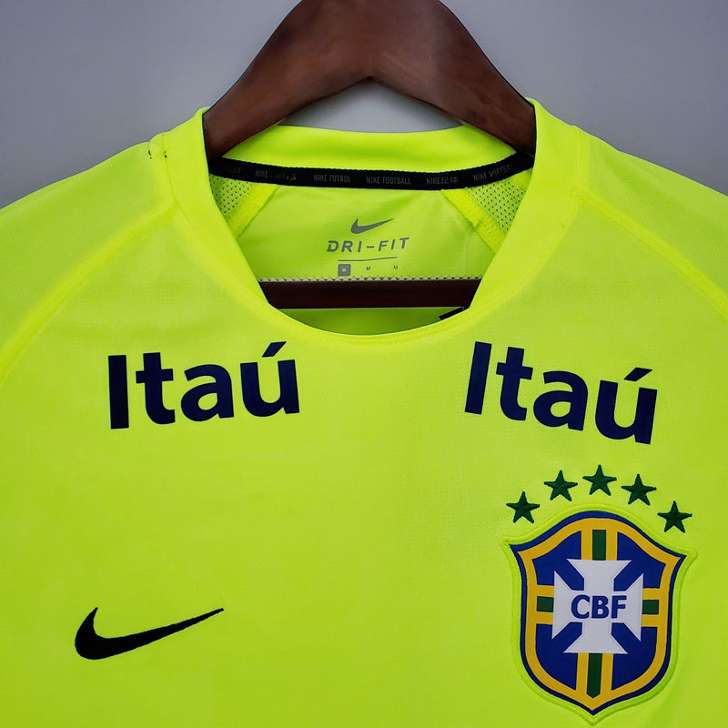 Jersey de Treino Seleção Brasil Nike - Verde Fluorescente