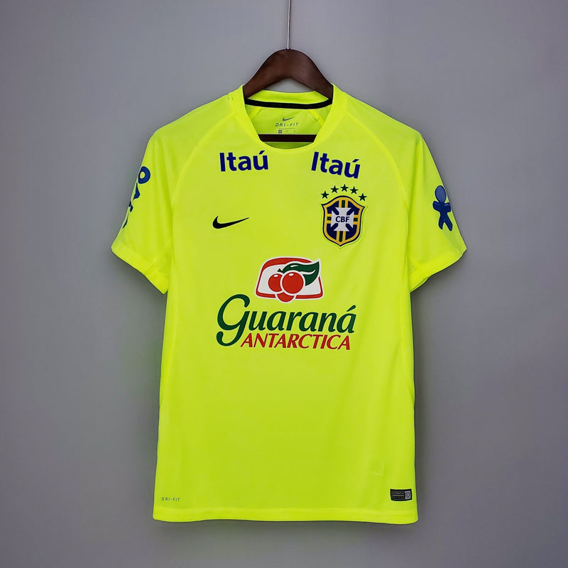 Jersey de Treino Seleção Brasil Nike - Verde Fluorescente