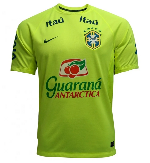 Jersey de Treino Seleção Brasil Nike - Verde Fluorescente