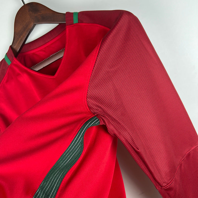 Jersey Portugal Retrô 2016 Manga Longa Vermelho