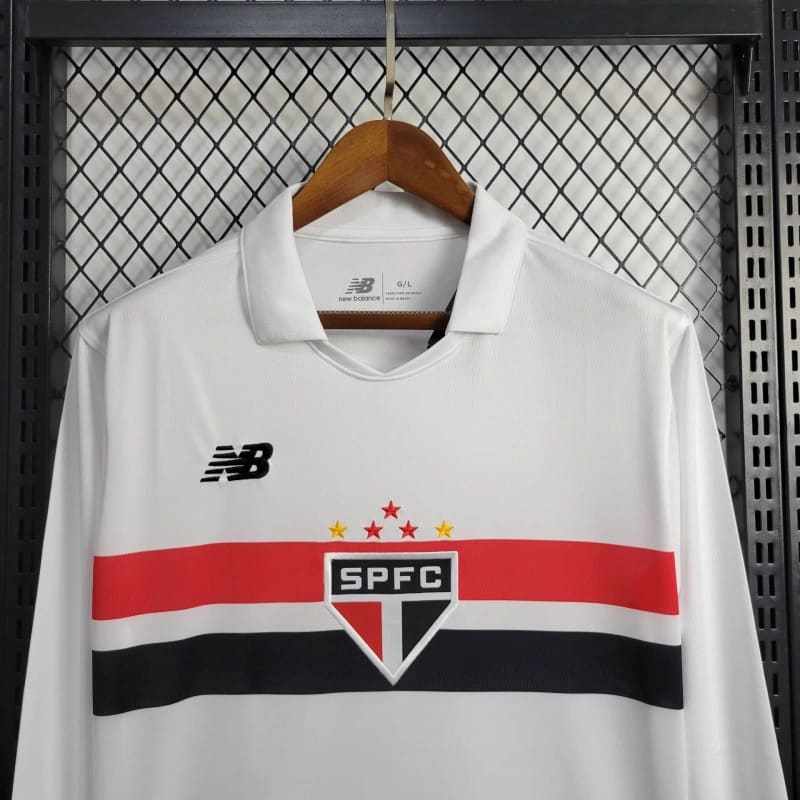 Jersey 24∕25 Manga longa São Paulo Branco