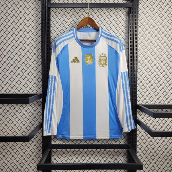 Jersey Argentina Manga Longa 24/25 Home