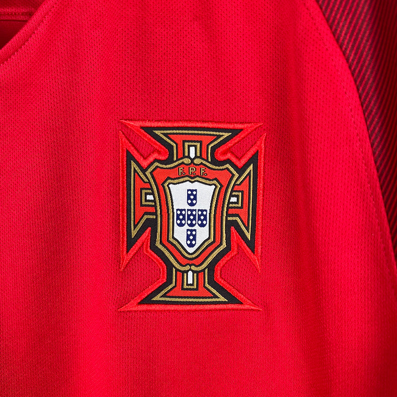 Jersey Portugal Retrô 2016 Manga Longa Vermelho